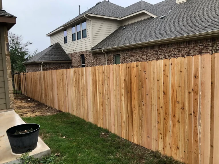 Cedar Picket Fence in Copperas Cove | NVS Fence & Landscape